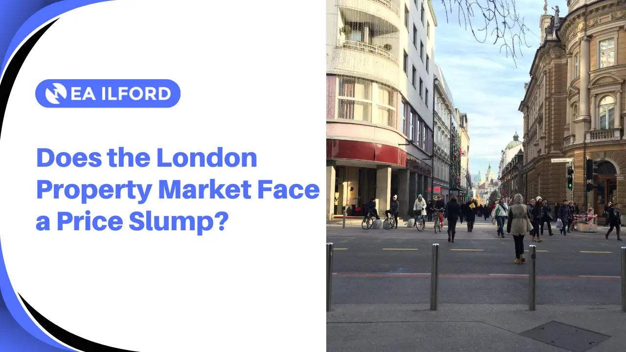 London property market price decline chart