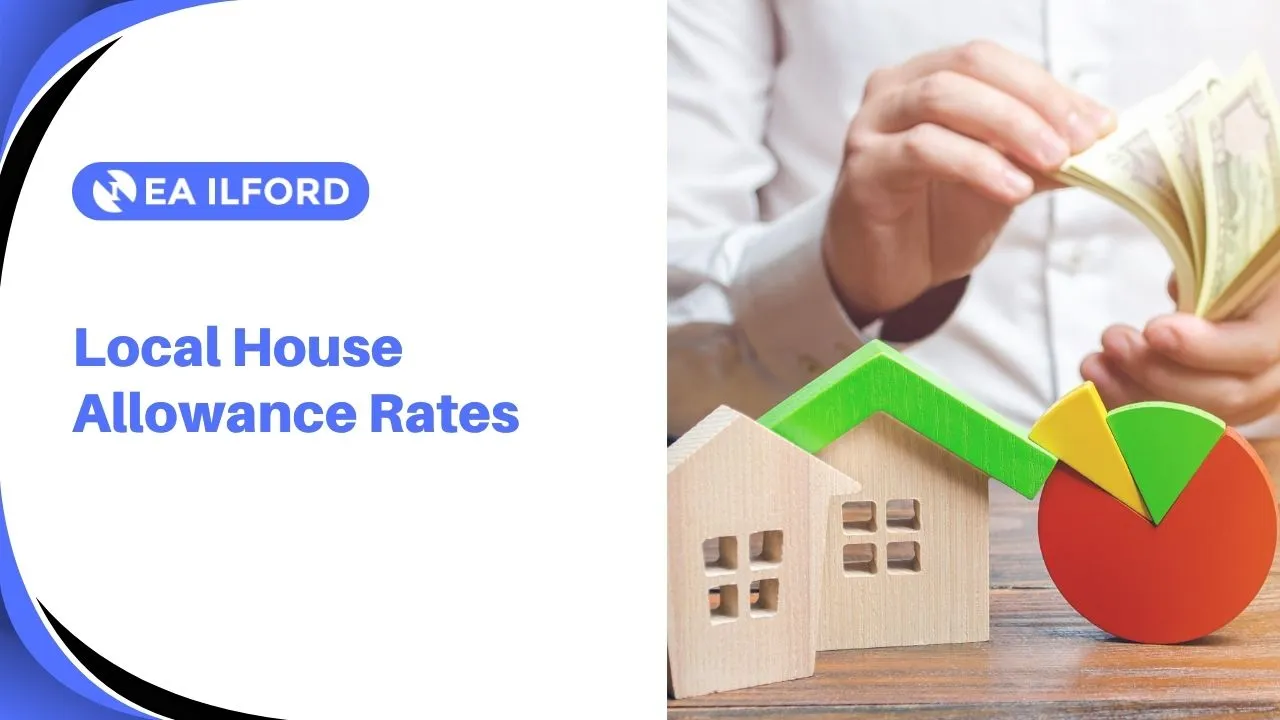 The tables present Local Housing Allowance (LHA) rates