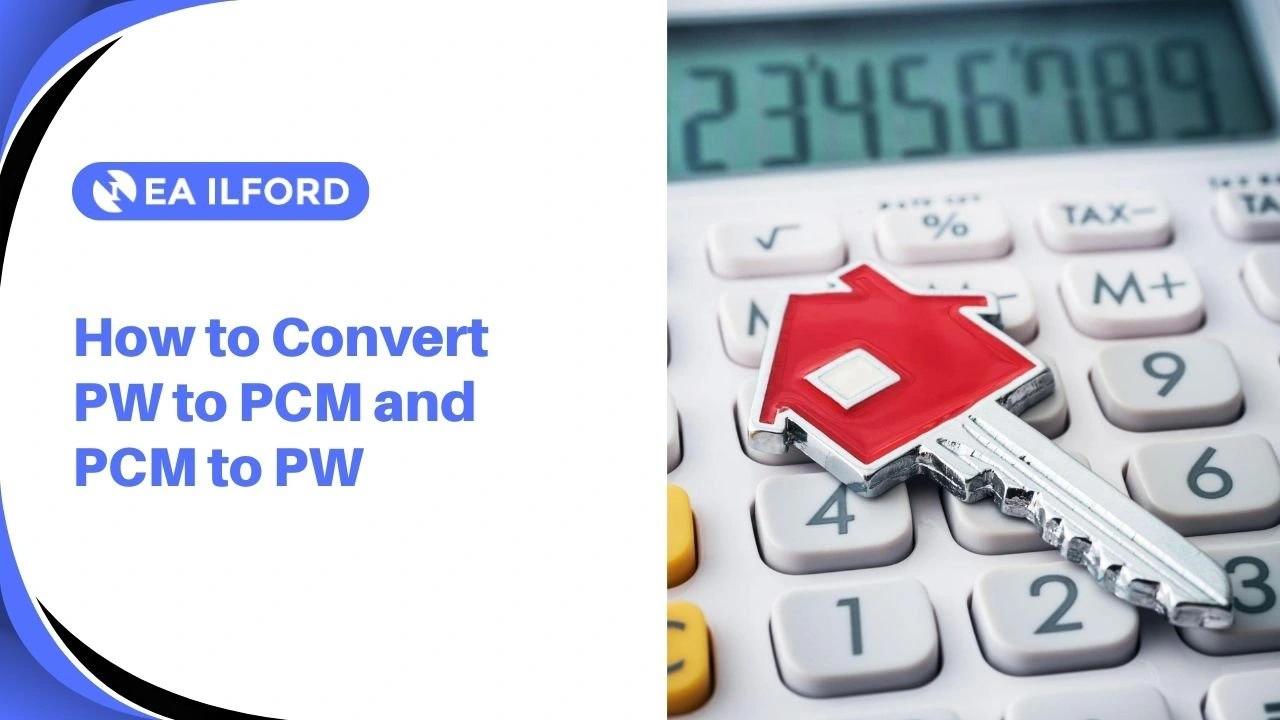 Formula showing how to convert weekly rent to monthly rent using PCM calculation UK