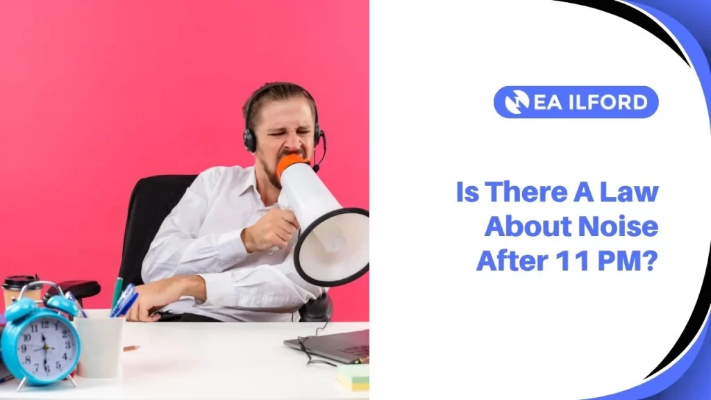 There is no single law that makes noise after 11 pm automatically illegal