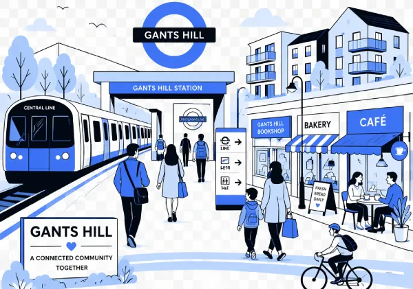 Gants Hill is best known for its transport